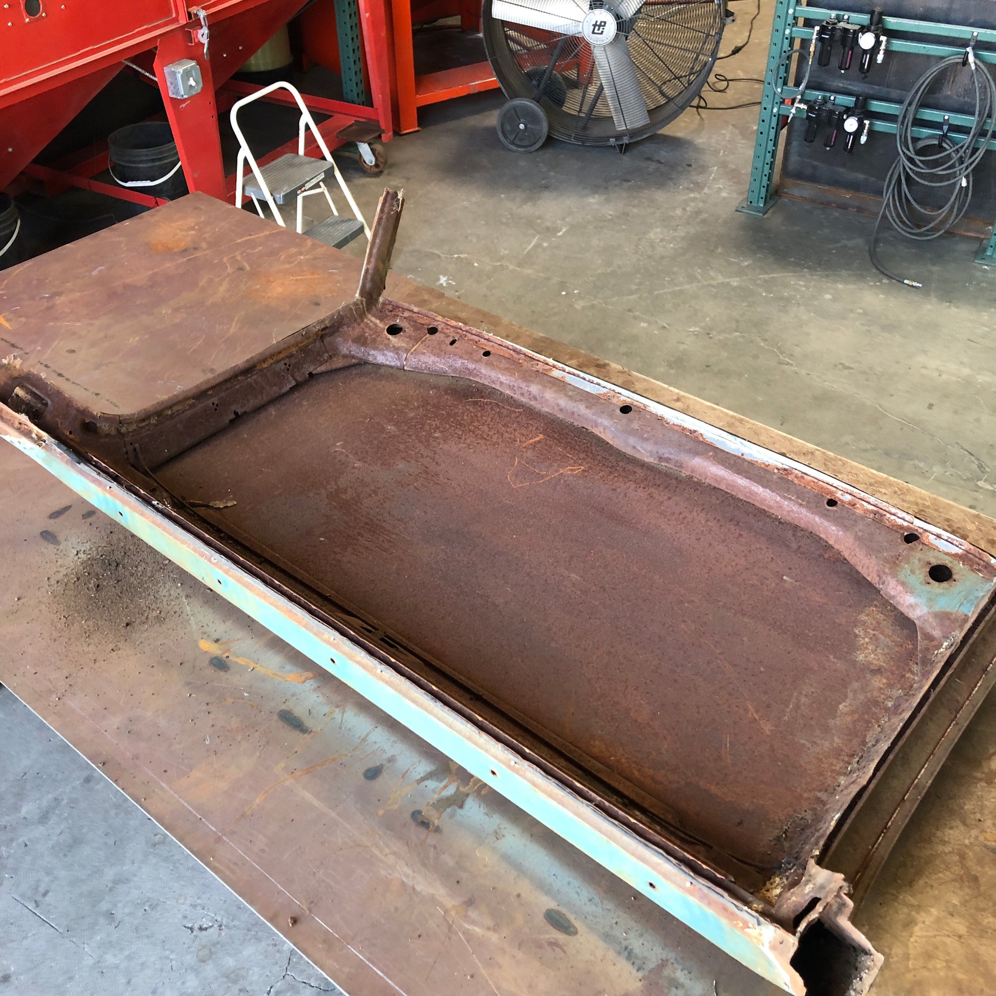 1967 El Camino Roof Sand Blasted And Epoxy Primer Powder Coat